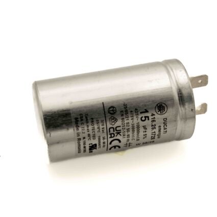 CONDENSATORE METALLICO 15MF UNIVERSALE – ALTEZZA 72mm DIAMETRO 40mm
