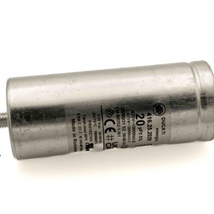 CONDENSATORE METALLICO 20MF UNIVERSALE – ALTEZZA 98mm DIAMETRO 35mm