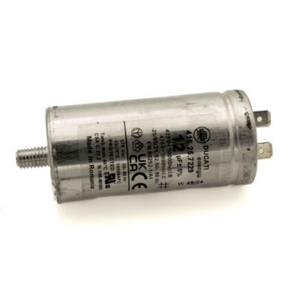 CONDENSATORE METALLICO 12MF UNIVERSALE – ALTEZZA 72mm DIAMETRO 35mm