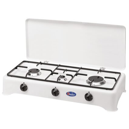 CUCINA PARKER 3 FUOCHI METANO 71CM – GRIGLIA SMALTATA NERA