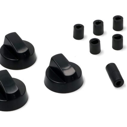 KIT 4 MANOPOLE FORNO COL.NERO UNIVERSALE CON ADATTATORI