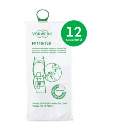 6 SACCHETTI FOLLETTO VK140 VK150 ORIGINALI FP140 VF41432
